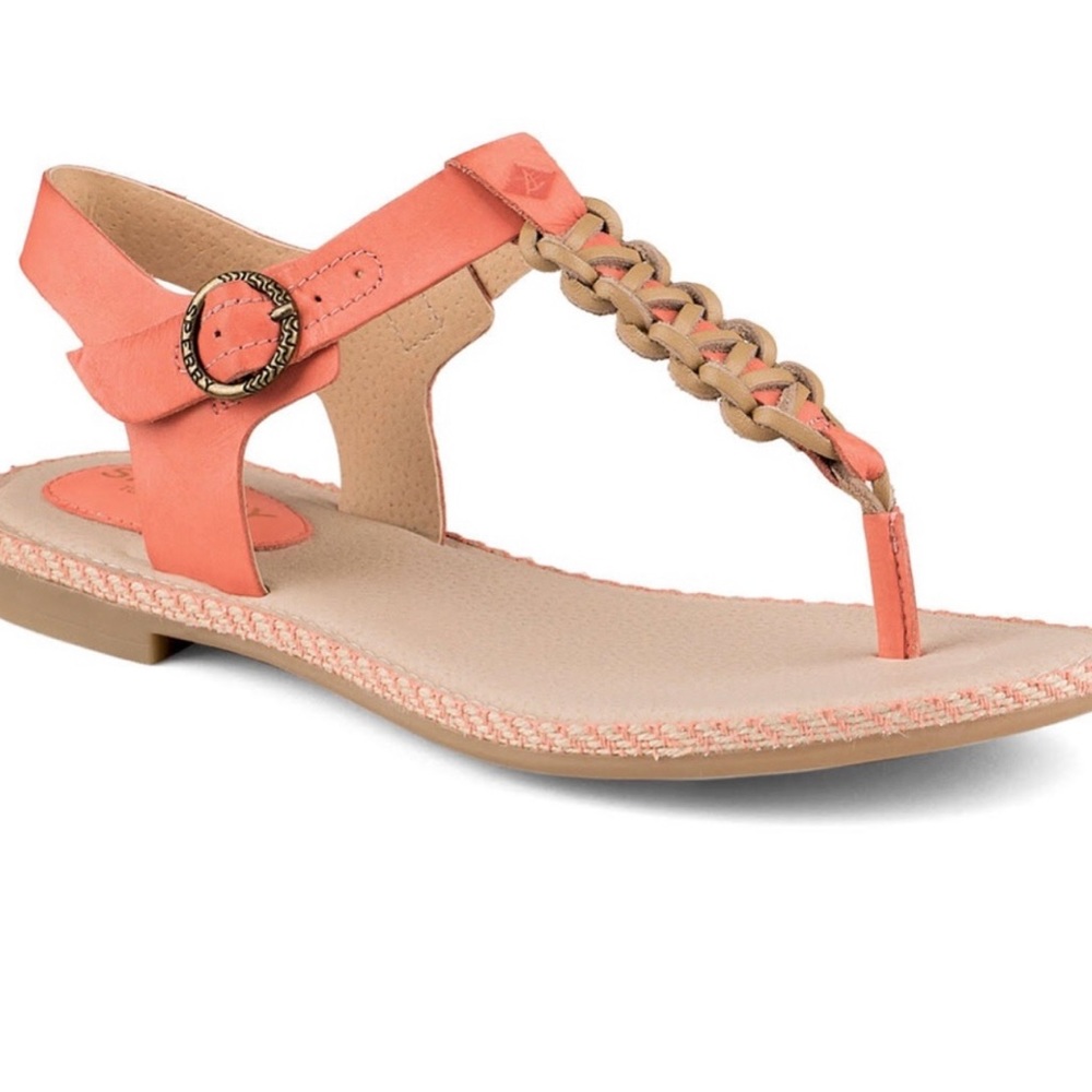 Sperry Coral Anchors Away Leather Sandal 11